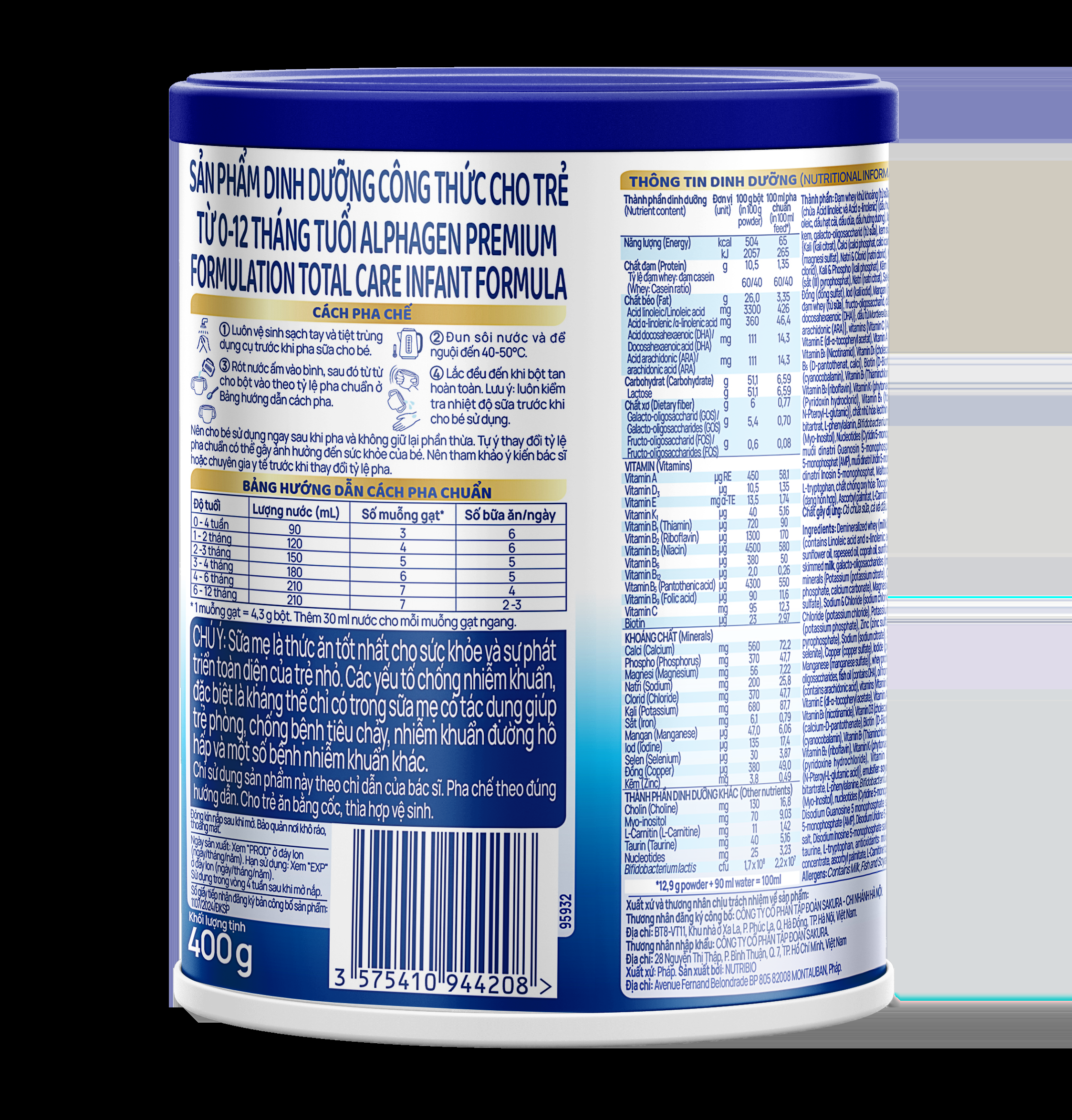 Alphagen Premium Formulation 1 (400g)